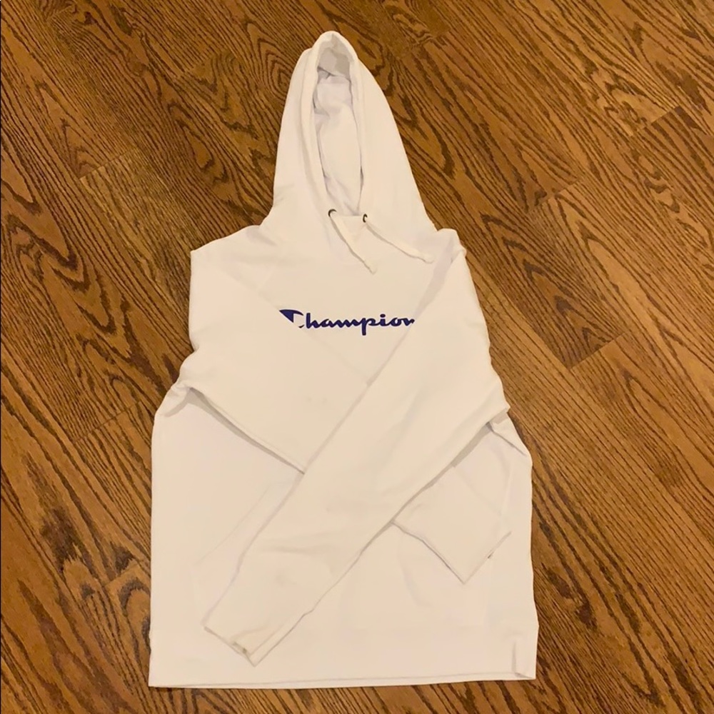 White Champion Hoodie
